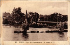 Tours Pont Saint-Symphorien et Ile Aucard à Tours