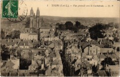 Tours vue generale à Tours