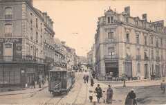 Le Mans La Rue Gambetta - Tramway au Mans