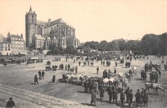 Le Mans - La Place Des Jacobins Un Jour De Marche au Mans