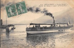 Aix Les Bains - Lac Du Bourget - Rentree Des Bateaux A Vapeur Au Grand Po à Aix-les-Bains