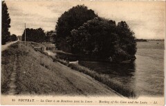 Vouvray La Cisse a sa Jonction avec la Loire à Vouvray