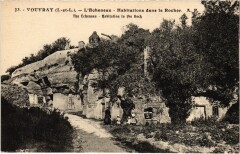 Vouvray Echeneau - Habitations dans le Rocher à Vouvray