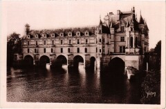Carte postale ancienne Château de Chenonceaux - Façade Nord-Est
                                                                     à Chenonceaux
                                