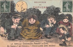 Souvenir De Capvern - La Famille Grosbedon Pendant La Cure -
																					65130 Capvern
																			