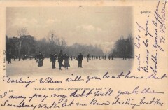 Paris - Bois De Boulogne - Patinage Sur Le Lac