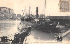 Le Treport - Gros Transport Dans Les Docks