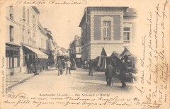 Rambouillet  - Rue Nationale Et Marche à Rambouillet