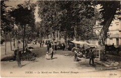 Tours Marche aux Fleurs Boulevard Beranger à Tours
