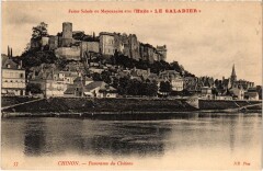 Chinon panorama du Chateau à Chinon