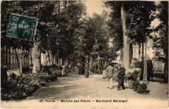 Tours Marche aux Fleurs Boulevard Beranger à Tours