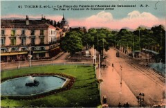 Tours Place du Palais et Avenue de Grammont à Tours