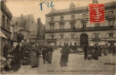 Tours Place du Chateauneuf Marche aux pommes de terre à Tours