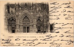 Tours la Cathedrale Grand Portail à Tours