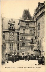 Loches Hotel de Ville Marche aux Volailles à Loches
