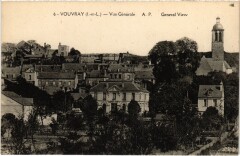 Vouvray vue generale à Vouvray