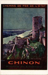 Chinon Ruines du Chateau à Chinon