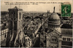 Tours vue prise de la Tour de l'Horloge à Tours