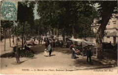 Tours Marche aux Fleurs Boulevard Beranger à Tours