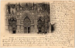 Tours la Cathedrale Grand Portail à Tours