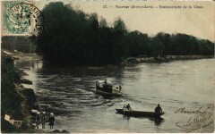 Vouvray Embouchure de la Cisse à Vouvray