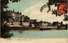 Amboise le Chateau et le Quai à Amboise