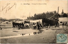 Berck-Plage Trainange bateau de peche à Berck