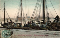 Boulogne-sur-Mer Mise en état des filets à Boulogne-sur-Mer