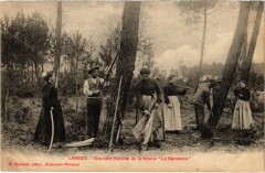 Landes Récolte de la Résine Le Barrascot Folklore