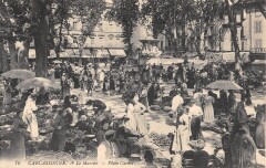 Carcassonne - Le Marche - Place Carnot à Carcassonne