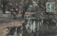 Eaubonne - L'Etang - cpa toilée à Eaubonne