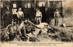 Saint-Etienne Descente du cheval dans la mine Mining industry