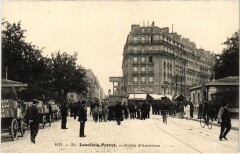 Carte postale ancienne Porte d'Asnières
                                                                     à Paris 17e
                                