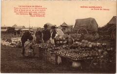 Lessay La Foire Marchand de faience à Lessay