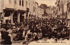 Louhans un jour du marché à Louhans