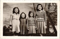 Nicole ROBIN, Laura CROIZON, Jeanne Jeacqueline Aubry carte photo