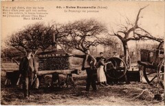 Normandie Pressurage des pommes Folklore