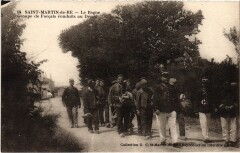 Saint-Martin-de-Ré Le Bagne Groupe de Forcats à Saint-Martin-de-Ré