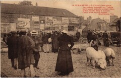 En Normandie Marché aux porcs Folklore