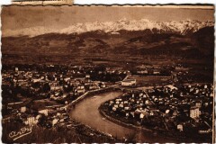Grenoble - La Tronche - L'Ile Verte - L'Isere et les Alpes France à Grenoble