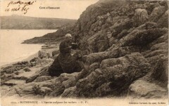 Cote-d'Eméraude - Rotheneuf - L'Ermite sculptant les rochers