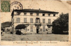 Lamure-sur-Azergues - Mairie et Ecoles Communales à Lamure-sur-Azergues