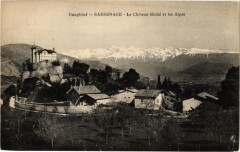Dauphiné - Sassenage - Le Chateau feodal et les Alpes à Sassenage