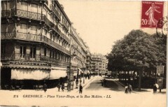 Grenoble - Place Victor-Hugo et la Rue Moliere à Grenoble