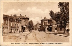 Les Cheres - Traversee du Village - Route de Villefranche aux Chères