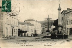 Monsols - ScenesLa Fontaine Surmontee d'un Obus Allemand