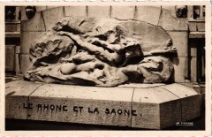 Lyon - Le Rhone et la Saone - Palais de la Bourse à Lyon