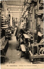 Saint-Etienne - Interieur d'une Fabrique de Rubans à Saint-Étienne