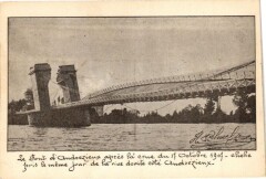 Le Pont d'Andrezieux aprés la crue du 17 Octobre 1907