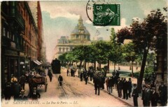 Saint-Etienne - La Rue de Paris à Saint-Étienne